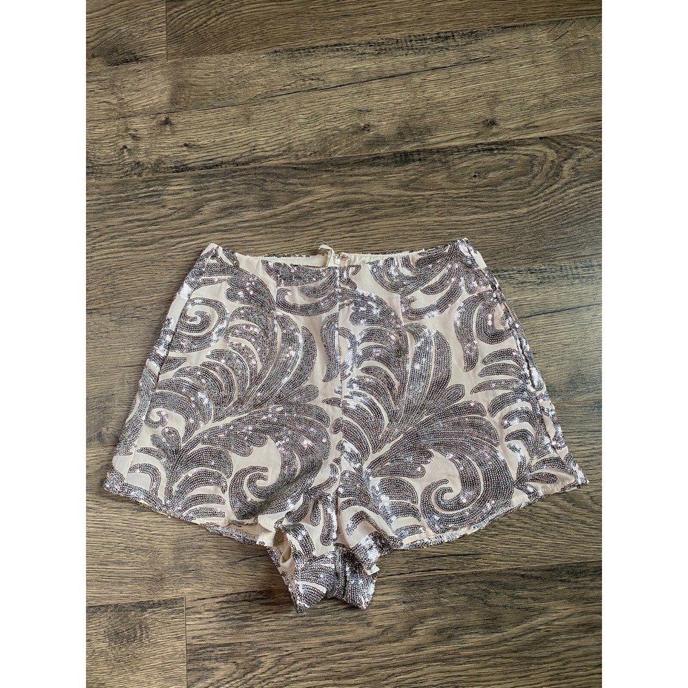 Women Show Me Your Mumu Sequin Sawyer Disco Hot Pant sequin High Waist Shorts XS